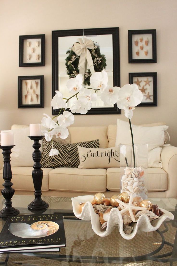 DIY Pinterest Coffee Table Decor Ideas with Wall Mounted Monitor