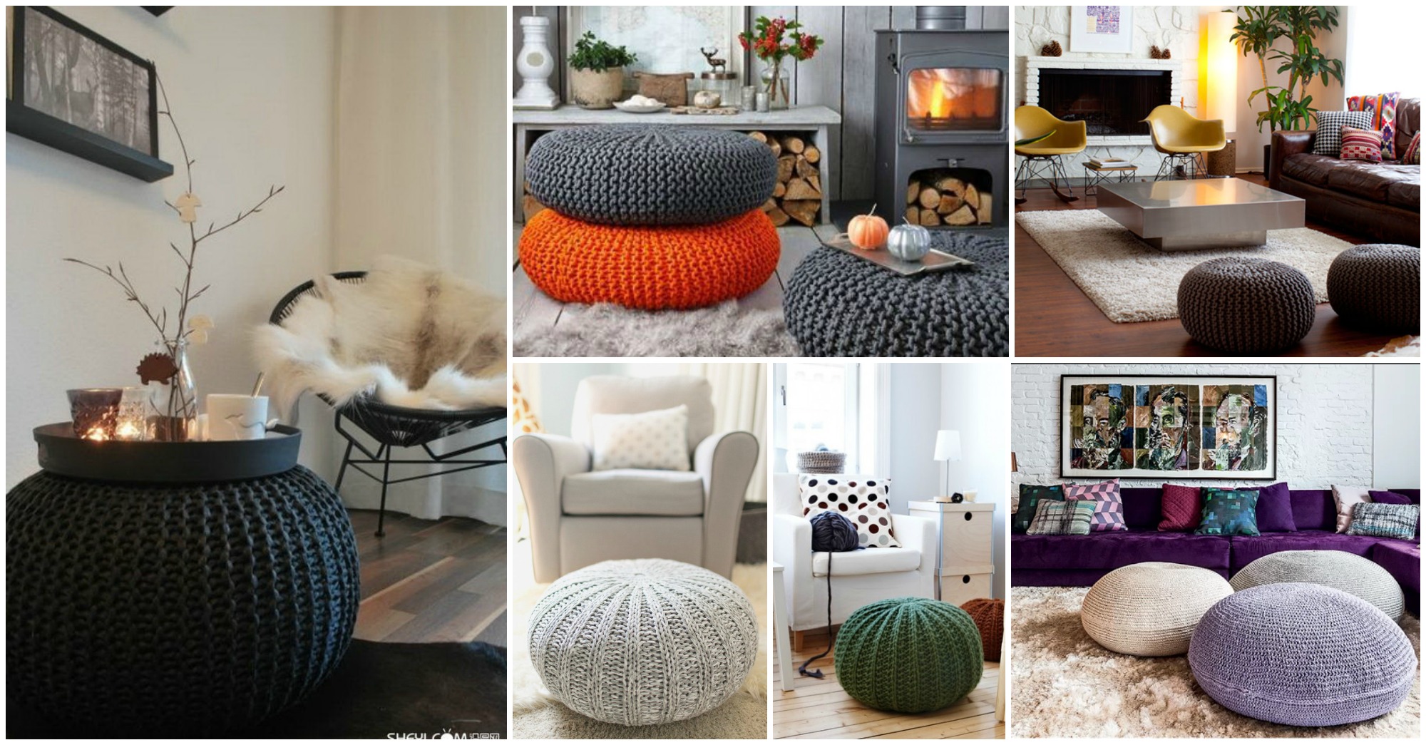 Diy Knitted Poufs For A Unique Accent To Your Dream Home