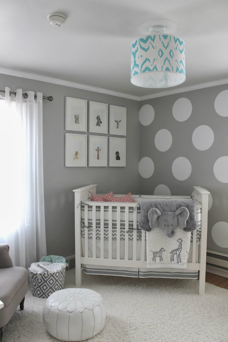 super cute neutral nursery room