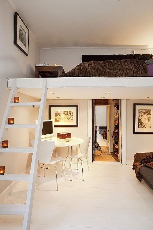 loft bedroom cute apartment via catch chic eye decor bed space cool beds teen digsdigs really designs lofts rooms studio
