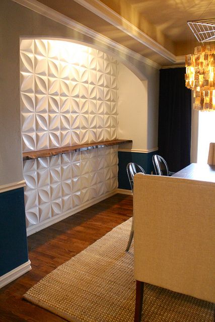 3d decor panels decorative flats shelf edge walls inhabitliving wood blow mind panelling panel installation interior dining via decoration chrysalis