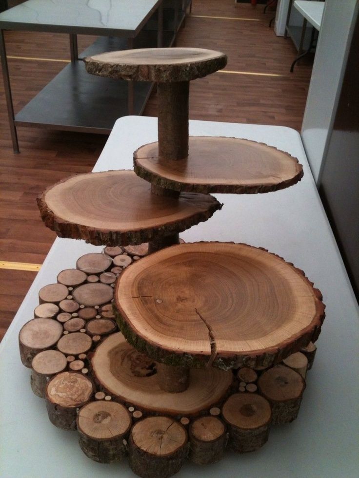 Diy Wooden Wedding Cake Stands The