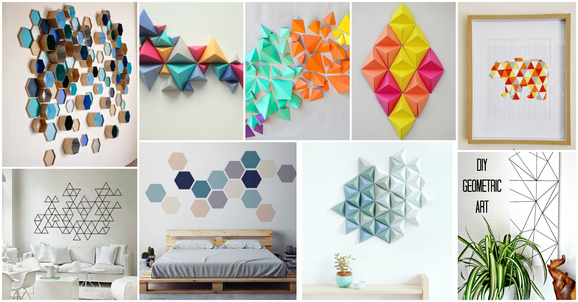 Contemporary Geometric Wall Art Crafts That Will Amaze You