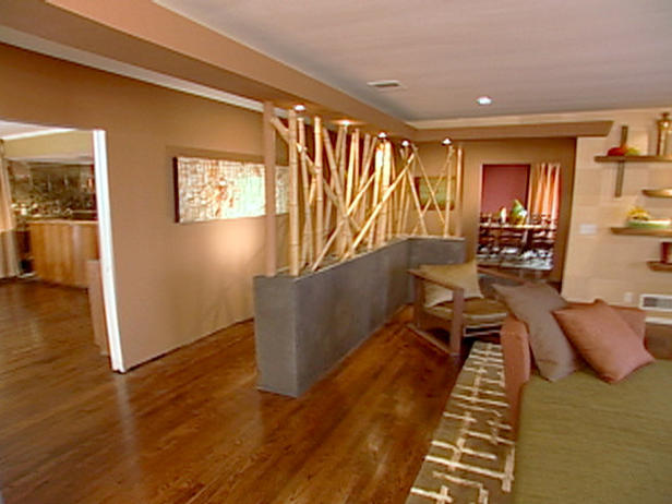 bamboo living room divider