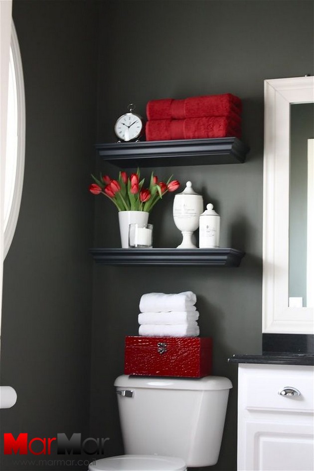 bathroom-black-and-red-shelves