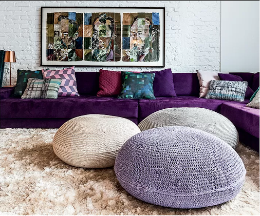 colorful-knitted-poufs-interior