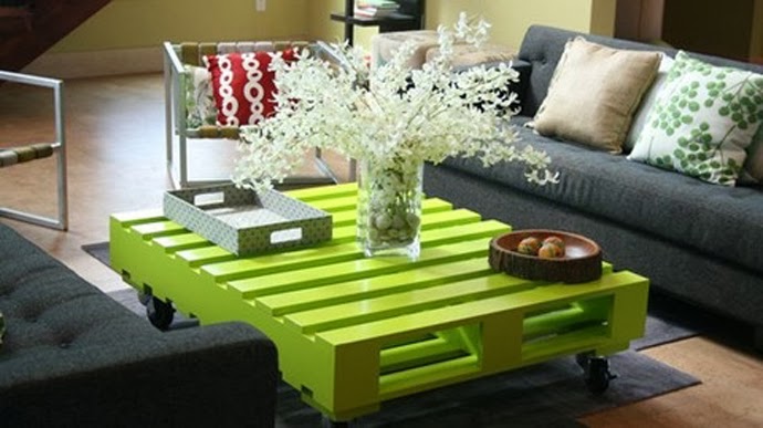 green-colored-coffee-table-home-decor