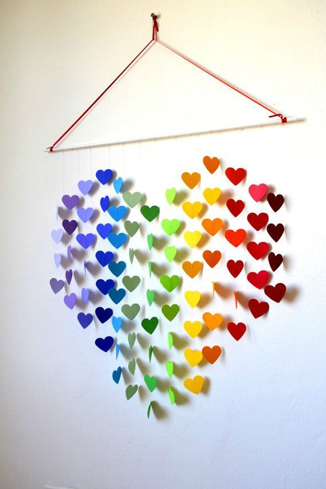 beautiful-hanging-rainbow-colored-hearts