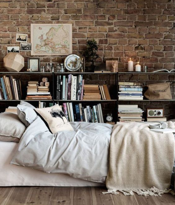 exposed-brick-wall-bedroom-interior