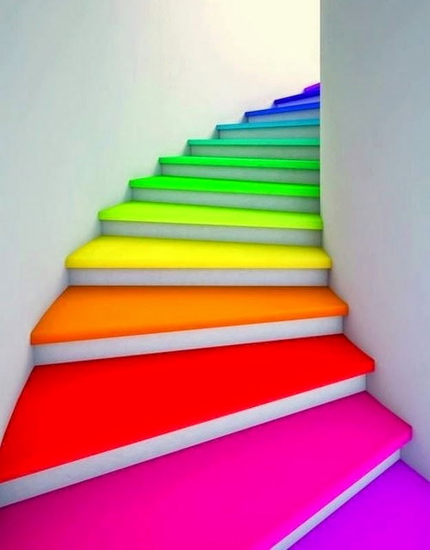 rainbow-colored-stairs