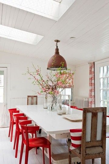 red-and-white-dining-table