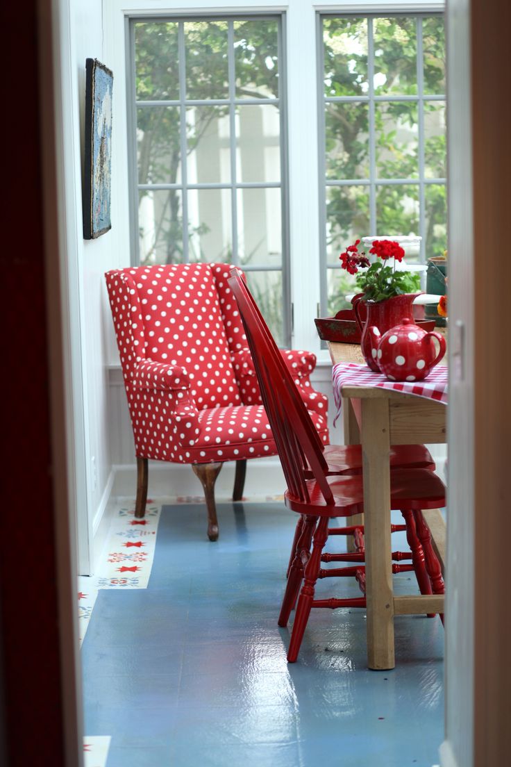 red-and-white-polka-dot-chair