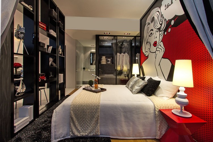 red-pop-art-poster-bedroom