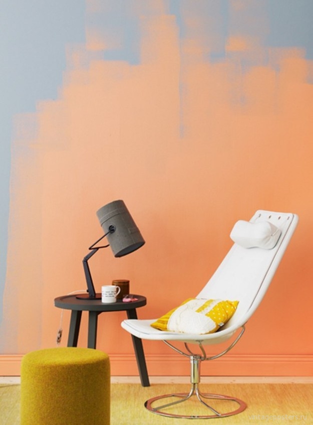 orange-half-painted-wall-decor