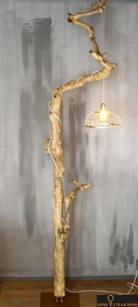 Tree Branch Floor Lamp, Wood Branch Floor Lamp