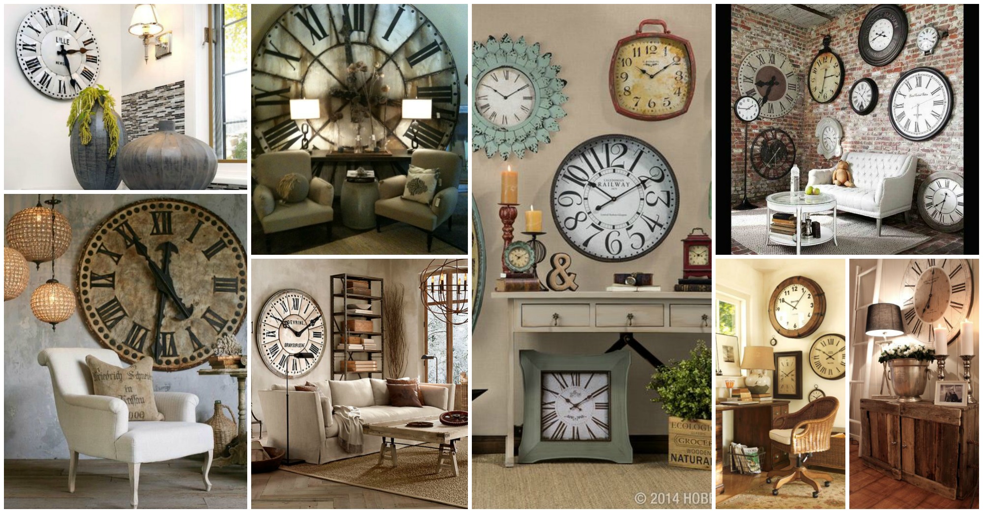 modern living room clocks