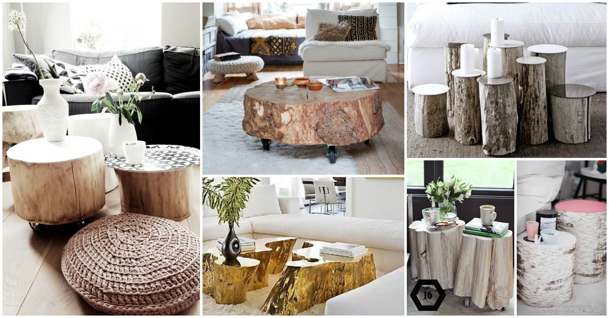 DIY Stylish Tree Trunk Coffee Tables That Will Steal The Show