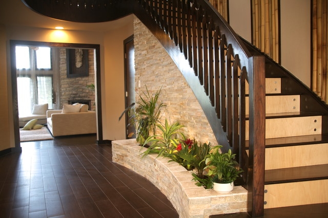 Lovely new stair design as planter boxes staircase design ideas remodels amp photos - Best White Chandelier