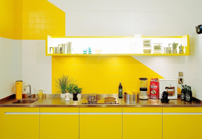 Home Architec Ideas Yellow Colors For Kitchen
